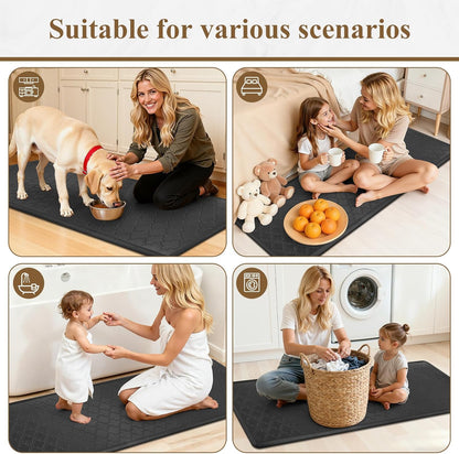 Kitchen Mat Cushioned anti Fatigue Kitchen Floor Mat Runner 20"X60" Non Slip Kitchen Mats for Floor Waterproof Kitchen Rugs and Mats Comfort Mat for Standing Desk,Sink,Laundry